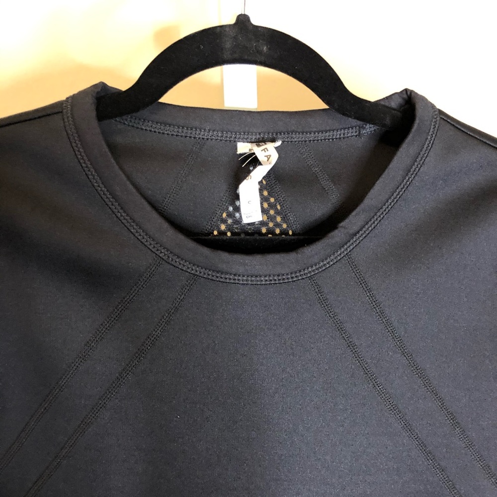 Fabletics Rory Mesh Black Neoprene Sweat Top S - image 5
